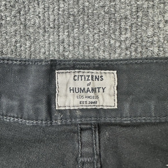 Citizens of Humanity Mens 34 Gage Classic Straight Jeans Black Denim - Picture 3 of 11